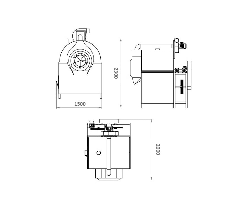 Drum Type Roasting Machine 120