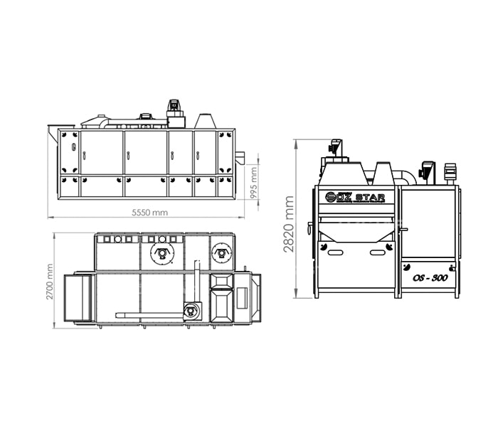 Nut Roasting Machine Belt Type Roasting Machine 300