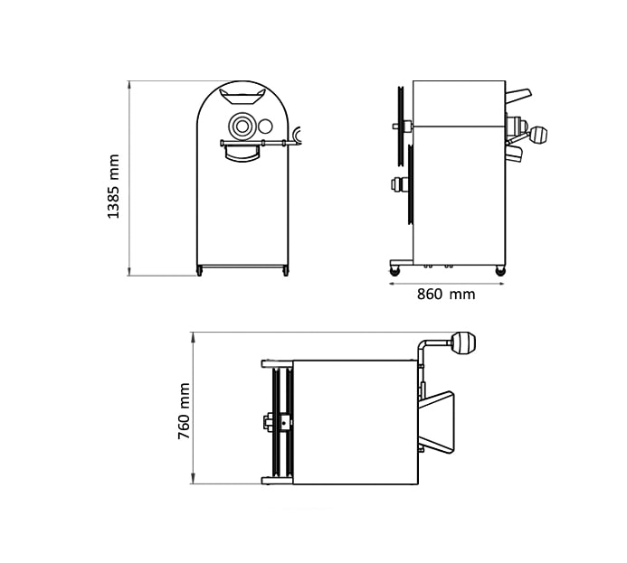 Chickpea Roasting Machine 40Kg/Batch 400