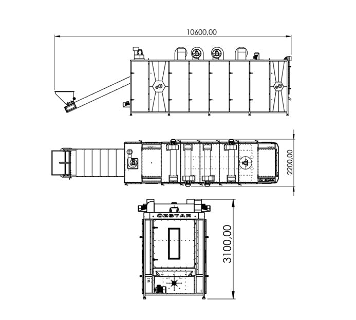 7 Belt Drying Machine 7000P