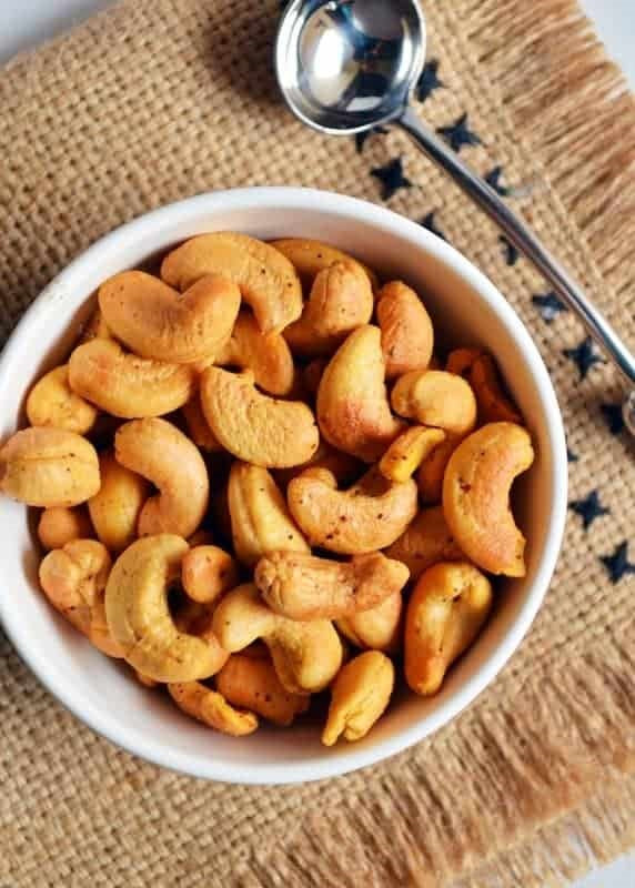 how to roast and salt cashew nuts