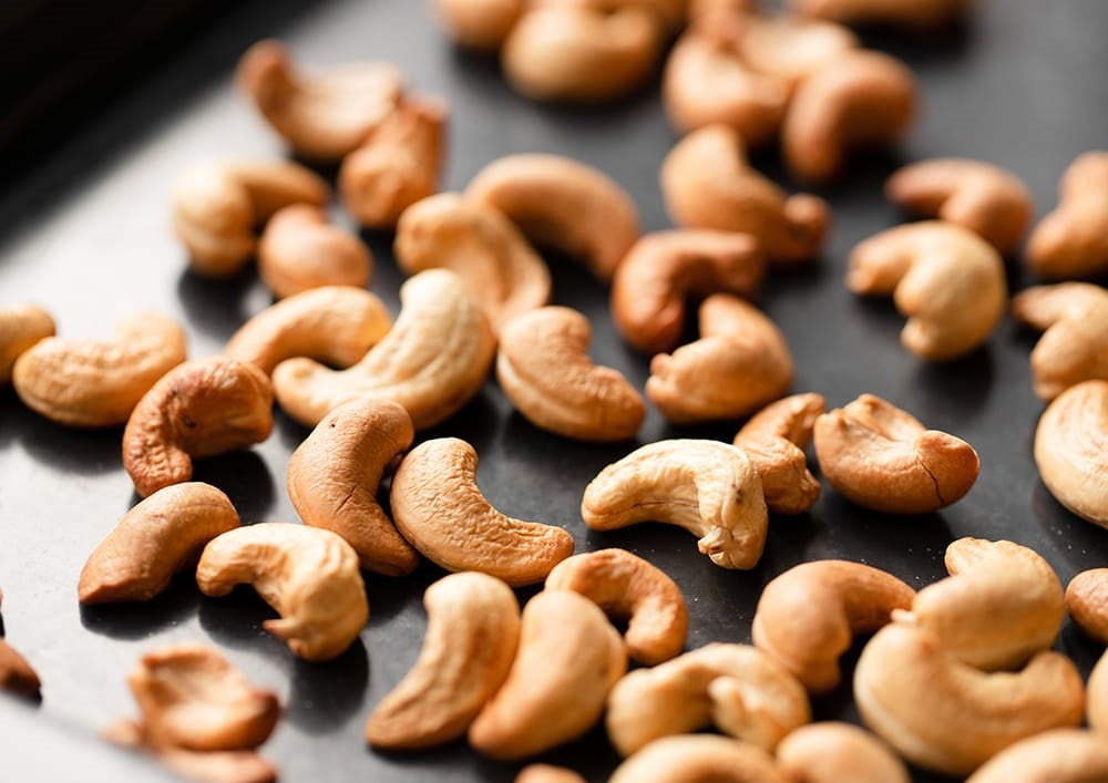 how to roast cashew nuts at home
