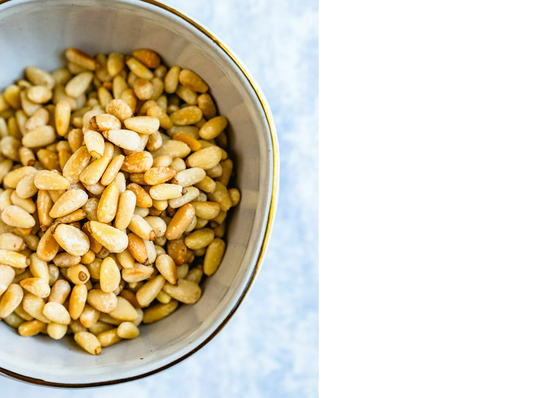 how to roast pine nuts pan
