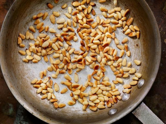 how to roast pinon nuts on stove top
