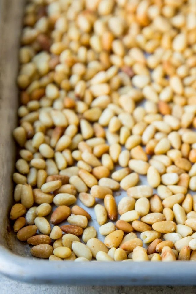 how to roast pinon pine nuts